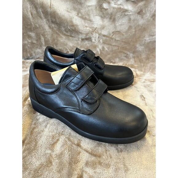 Apex Other - Apex Footwear Men's Black Conform Double Strap Orthopedic Shoes 1260M Size 12W
